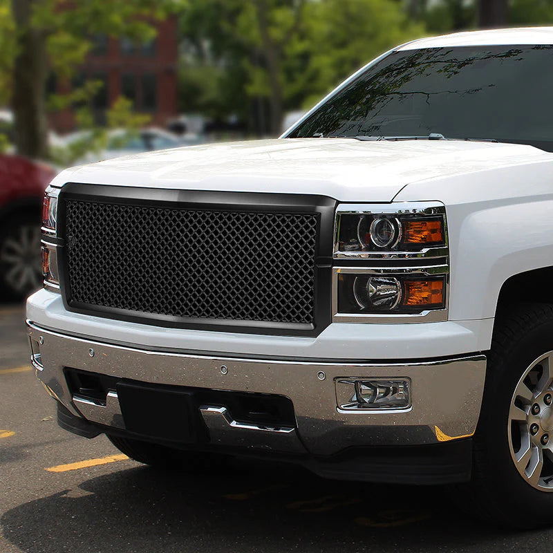 Diamond Mesh Front Grille 14-15 Chevy Silverado 1500