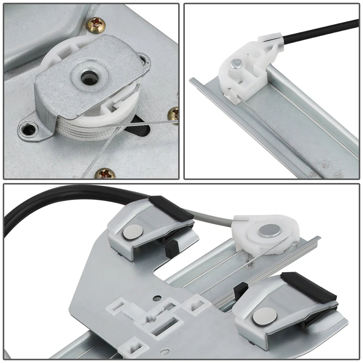 07-13 Chevy Silverado GMC Sierra 1500 2500 3500 Power Window Regulator w/Motor - Rear Right Side