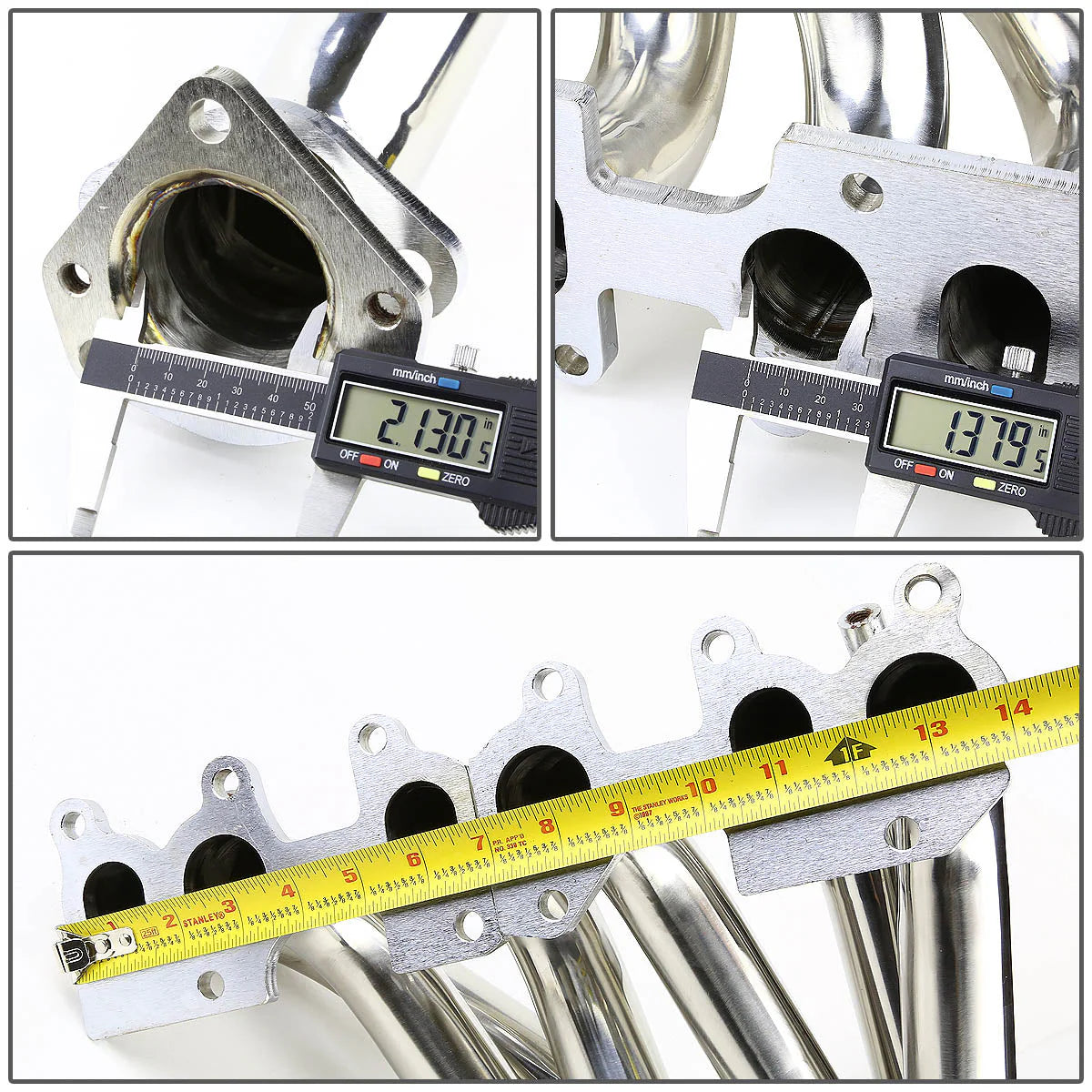 94-02 Volkswagen Jetta Golf 94-97 Passat 2.8L VR6 12-Valve Exhaust Header - Stainless Steel