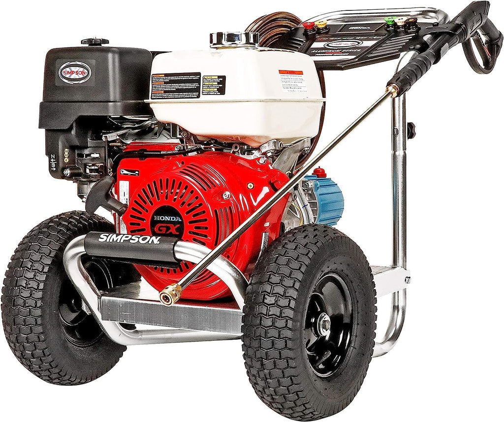 2026 3600 PSI Gas Pressure Washer, 2.5 GPM, Honda GX200 Engine, Includes Spray Gun and Extension Wand, 5 QC Nozzle Tips, 5/16-inch x 35-foot MorFlex Hose, 49-State