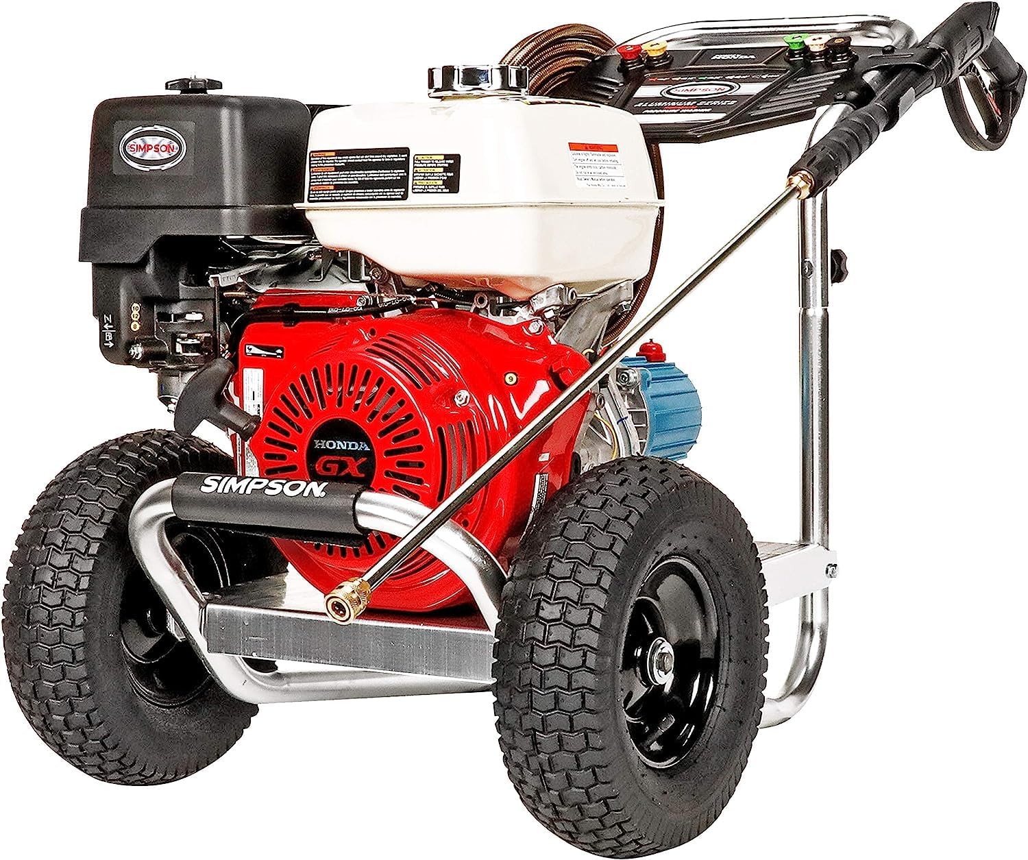 2026 3600 PSI Gas Pressure Washer, 2.5 GPM, Honda GX200 Engine, Includes Spray Gun and Extension Wand, 5 QC Nozzle Tips, 5/16-inch x 35-foot MorFlex Hose, 49-State
