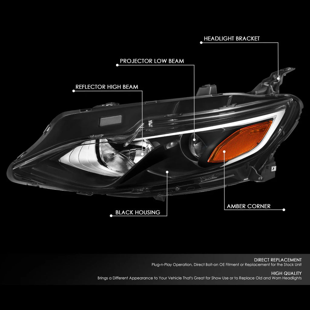 Factory Style Projector Headlight (Left) 19-22 Chevrolet Malibu