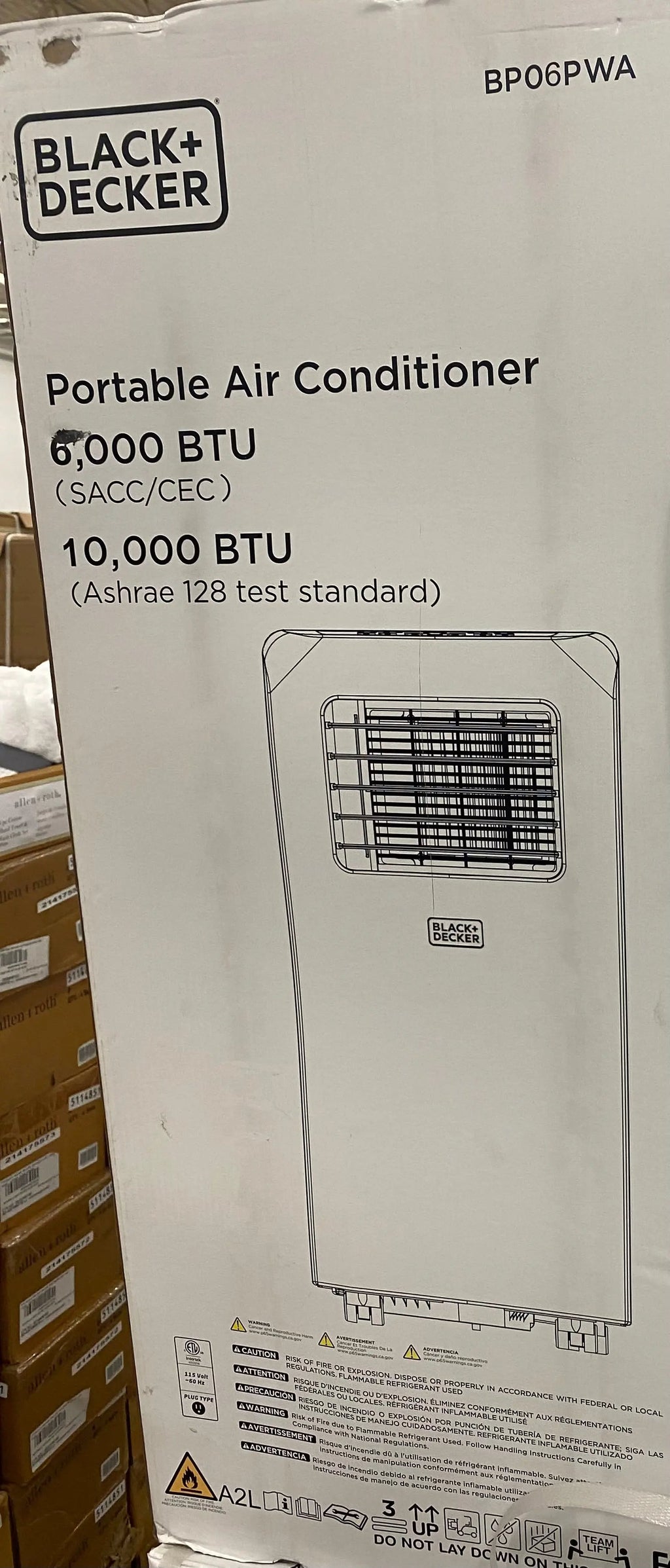 2026 10,000 BTU Portable Air Conditioner with Remote Control, White