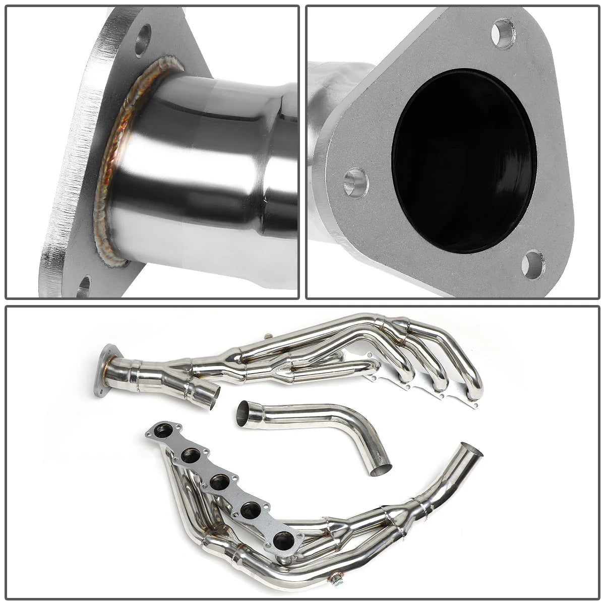 99-04 Ford F250 F350 Super Duty Tri-Y Long Tube Exhaust Header - Stainless Steel