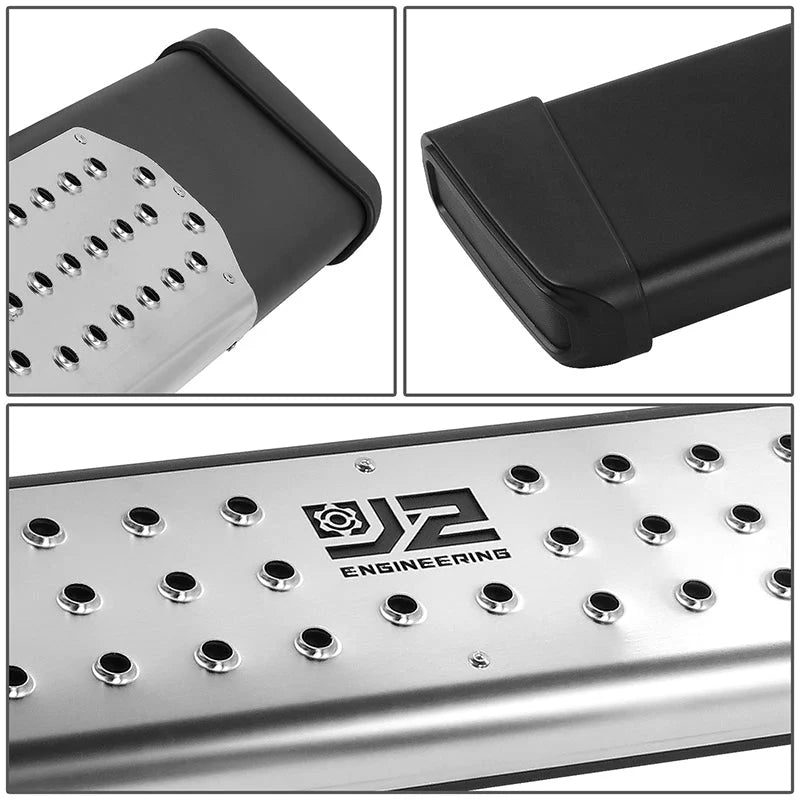 6.5 in. Wide Flat Step Running Boards 19-22 Chevy Silverado GMC Sierra Crew Cab