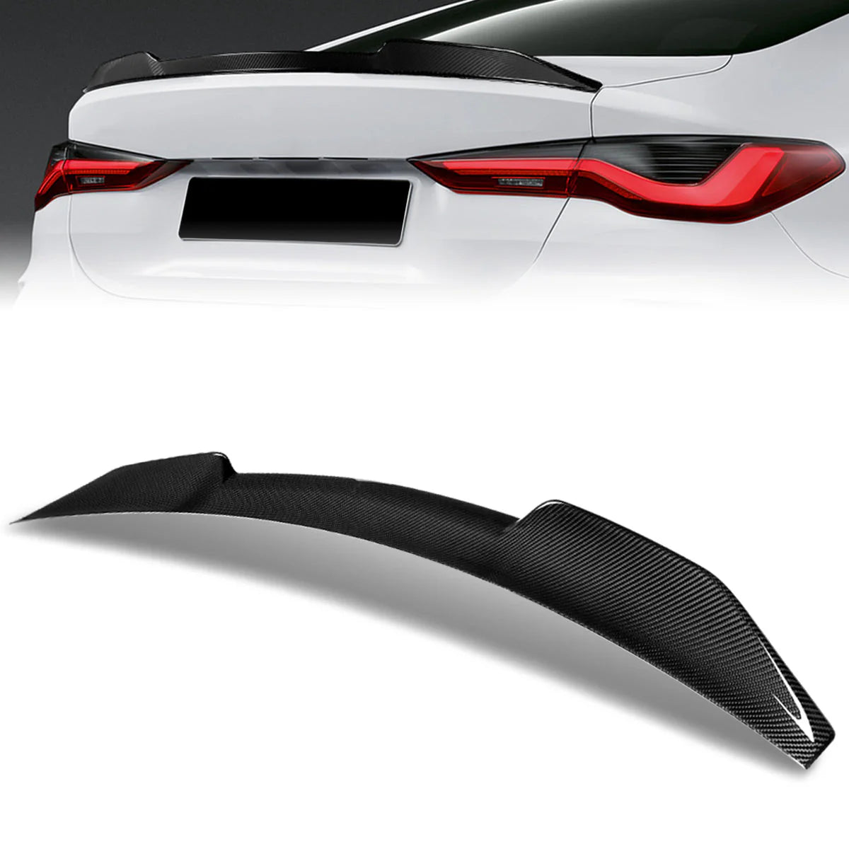 M4 Duck Bill Carbon Fiber Rear Trunk Lid Spoiler 21-22 BMW 430i M440i xDrive G22 M4