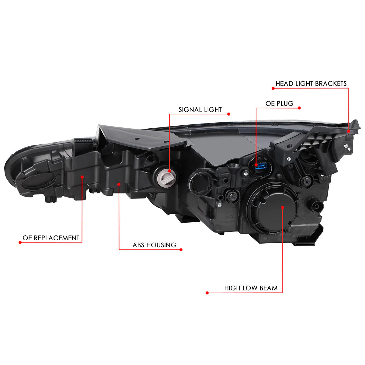 Factory Style Projector Headlight (Right) 19-20 Hyundai Elantra