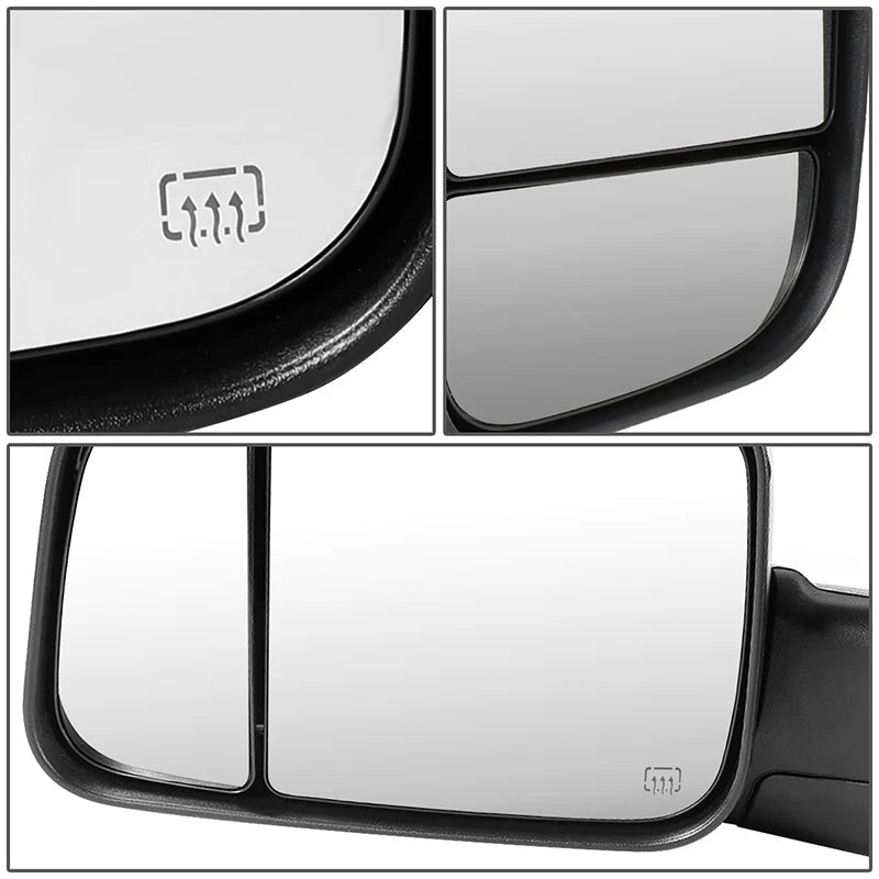 Powered Heated Towing Mirrors (Pair) 02-08 Dodge Ram 1500, 03-09 Ram 2500 3500