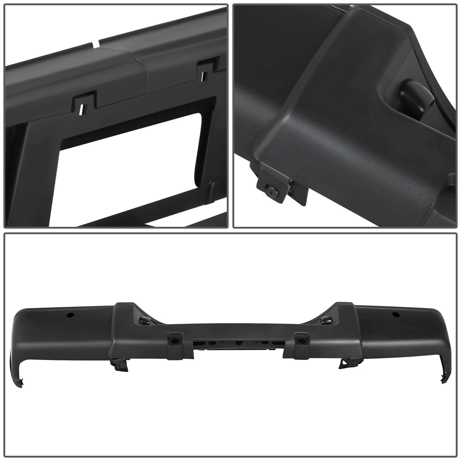 Rear Steel Bumper w/ Parking Sensor Holes 07-13 Chevy/GMC Silverado Sierra 1500