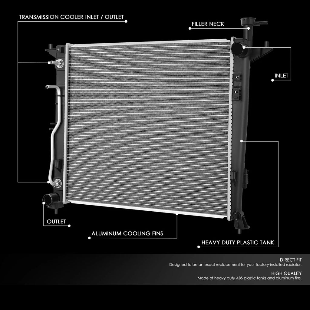 13521 Replacement Radiator 16-18 Kia Sorento 2.0T AT