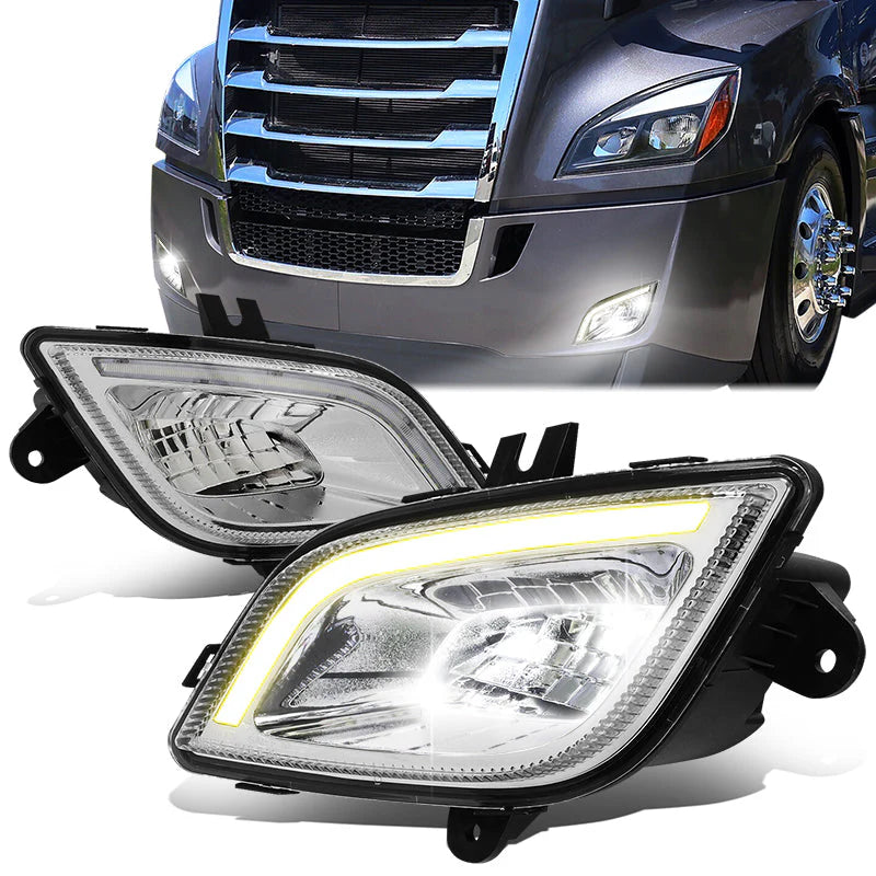 LED DRL Fog Lights 18-22 Freightliner Cascadia