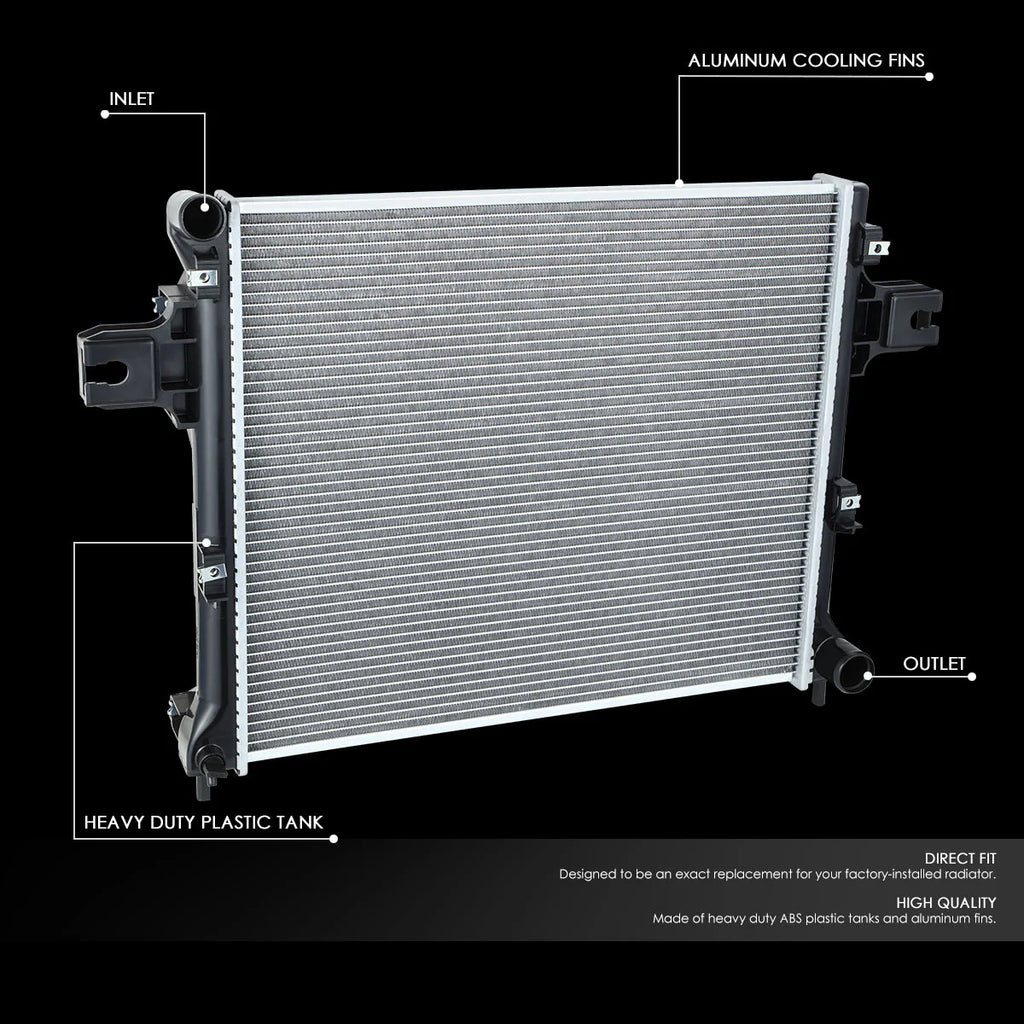 13181 Replacement Radiator 07-10 Jeep Grand Cherokee WK 3.0L Turbo Diesel