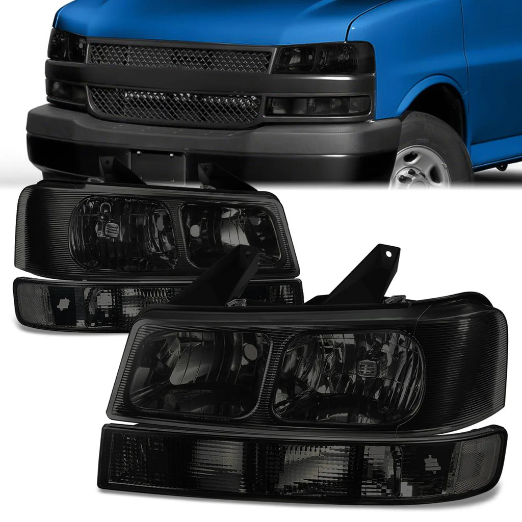 Factory Style Headlights 03-23 Chevrolet Express / GMC Savana 1500-4500