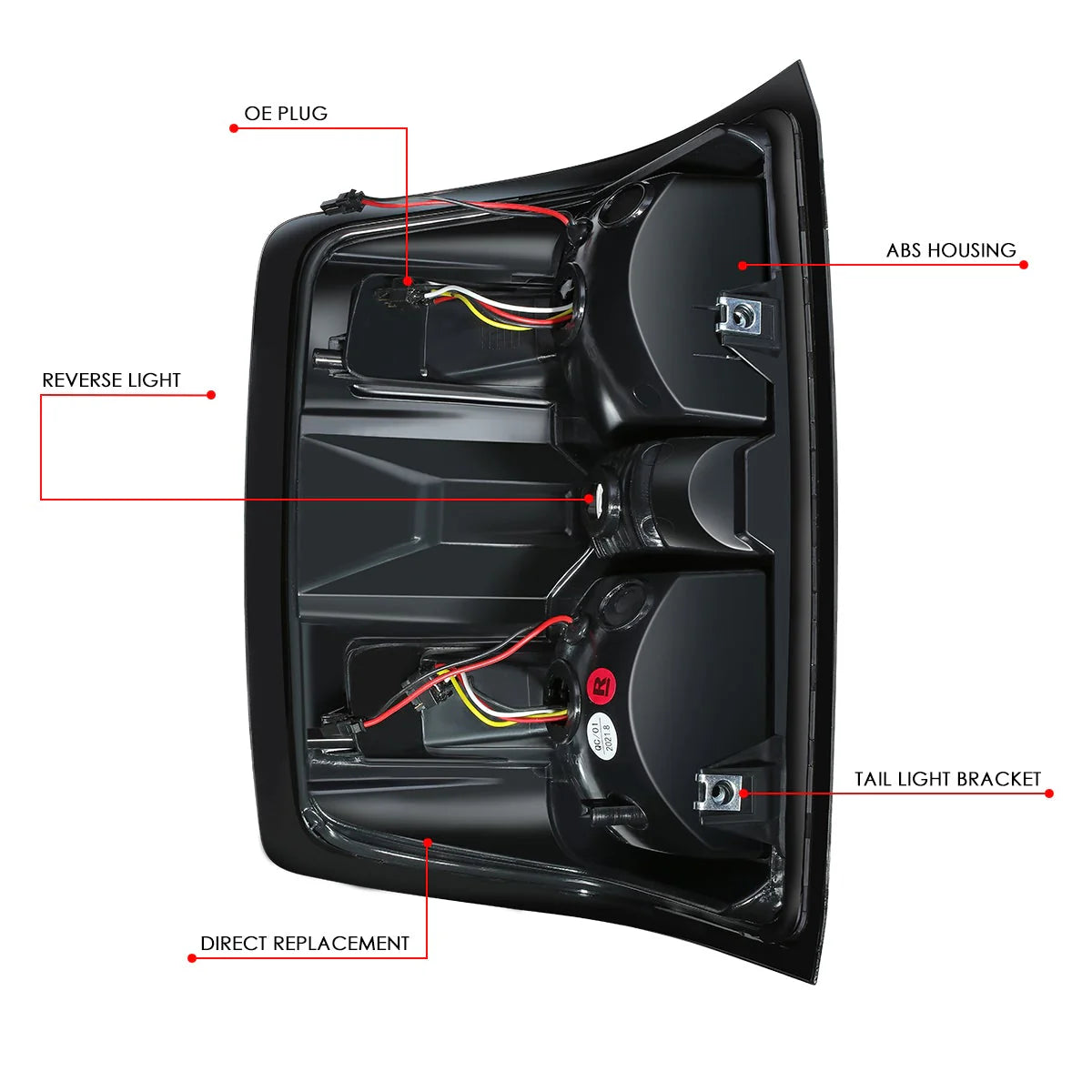 LED Brake Tail Lights 14-19 Chevy Silverado 1500 2500HD 3500HD