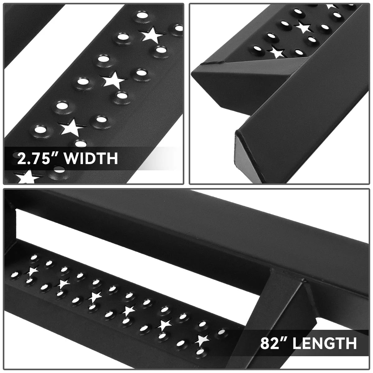 2.75 in. Running Boards with Drop Steps 09-22 Ram 1500 Classic 2500 3500 Crew Cab