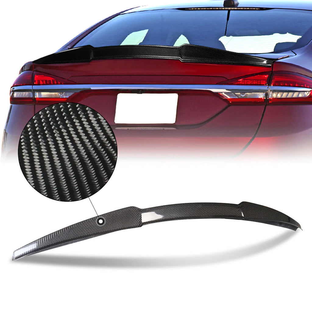 V-Style Carbon Fiber Rear Trunk Lid Spoiler 13-20 Ford Fusion