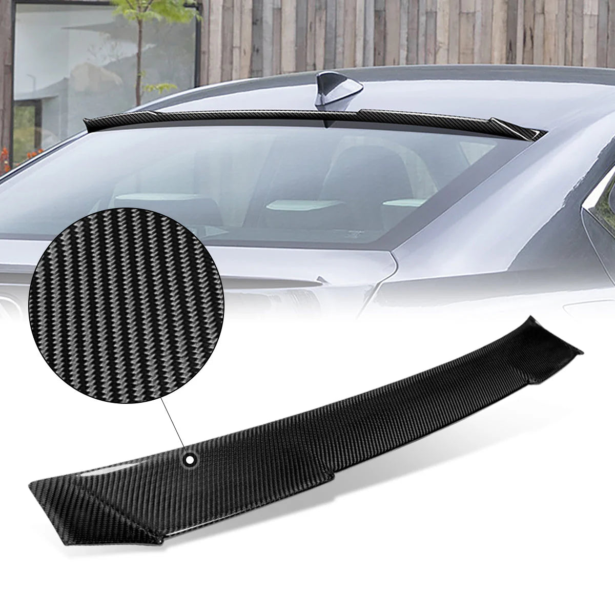 21-23 Lexus IS300 / IS350 / IS500 Sedan Rear Window Roof Spoiler - Carbon Fiber