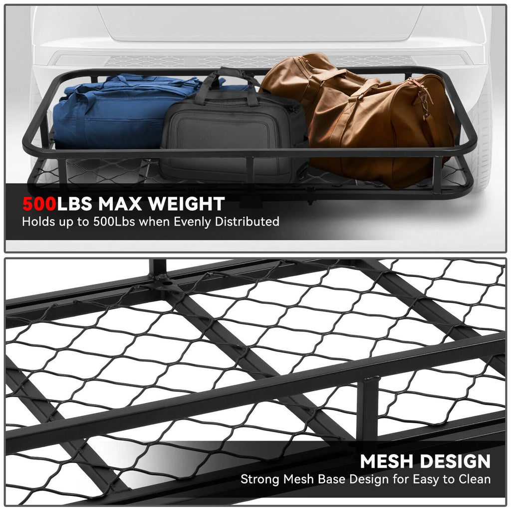 2 in. Tow Receiver Hitch Cargo Carrier Basket w/ Pin & Clip Fits Vehicles with 2 in. Tow Receive