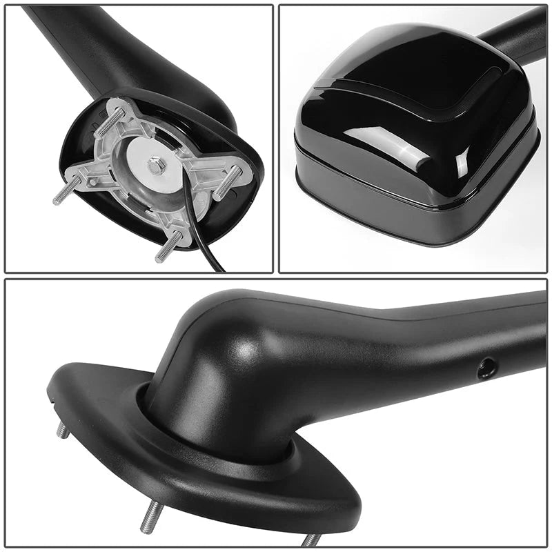 Performance Series Side Hood Mirrors (Black) 08-17 Freightliner Cascadia