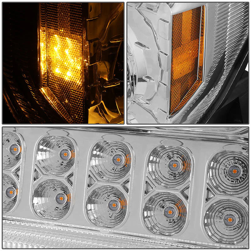 LED DRL Halo Sequential Headlights 19-22 Kenworth W990