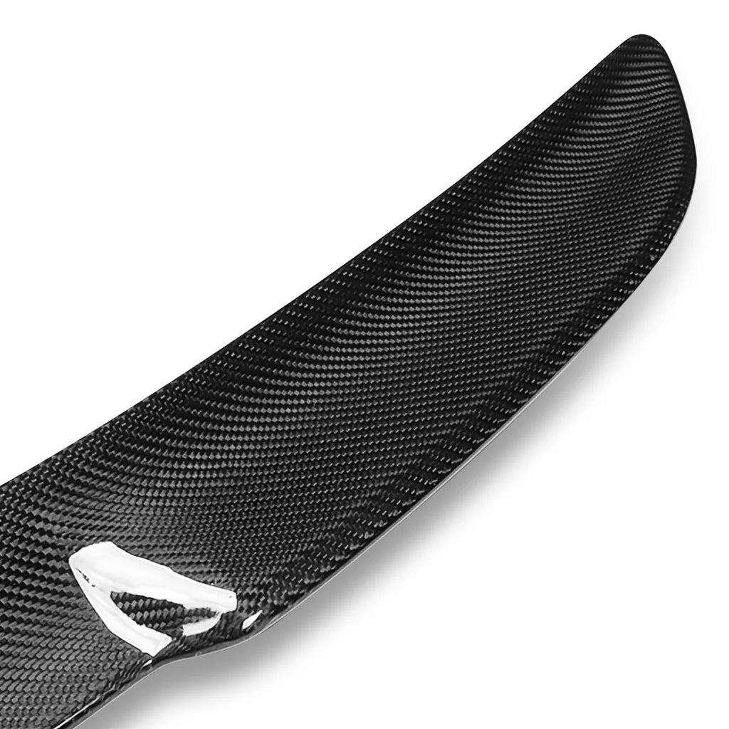 H-Style Carbon Fiber Rear Trunk Lid Spoiler 15-22 Ford Mustang Coupe