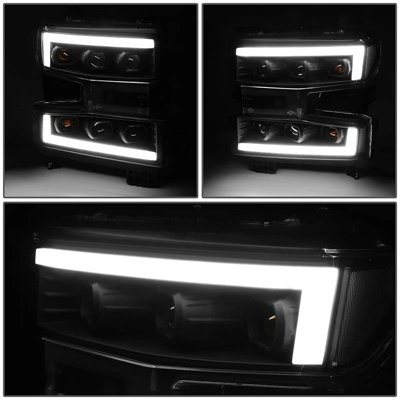 LED DRL Projector Headlights 19-21 Chevy Silverado 1500