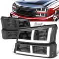 LED DRL Headlights 03-06 Chevy Avalanche Silverado 1500-3500 / HD