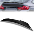 PSM-Style Duck Bill Carbon Fiber Rear Trunk Lid Spoiler 15-16 BMW 4 Series F32 Gran Coupe