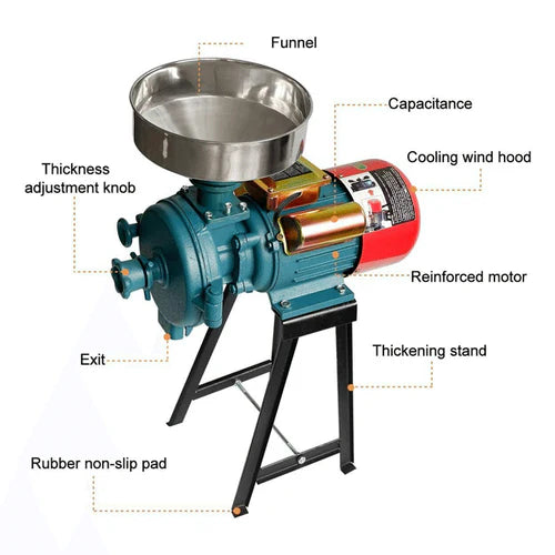 2026 3000W Commercial Electric Corn Wheat Grain Mill Grinder