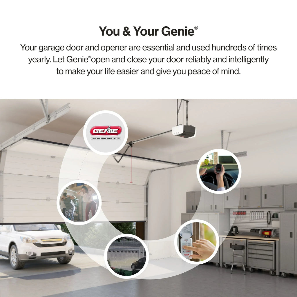 2026 Genie Chain Drive 750 3/4 HPc Garage Door Opener w/Battery Backup - Heavy Duty -