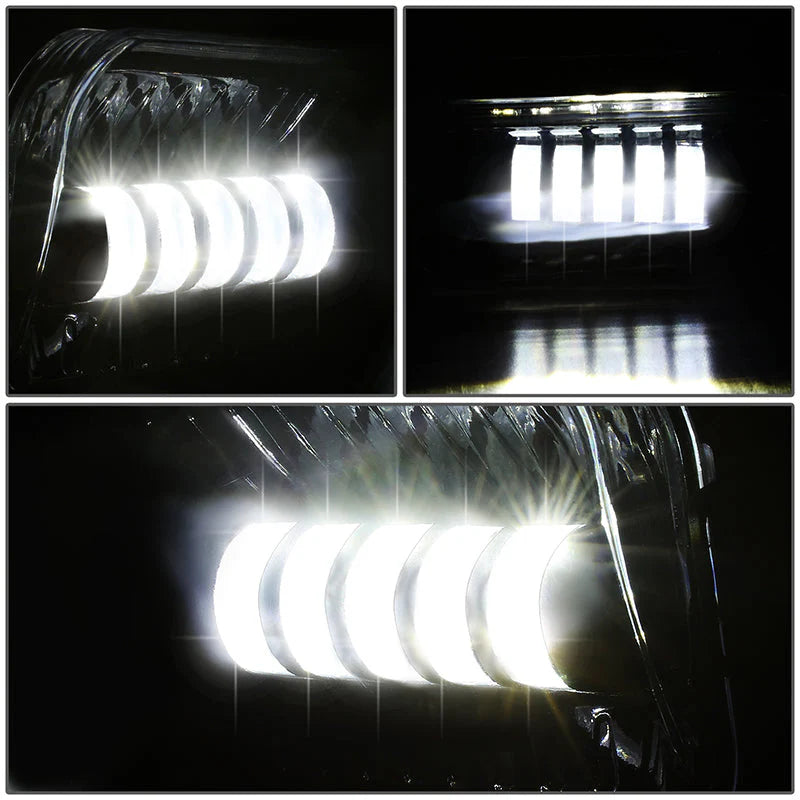 LED Projector Fog Lights w/ Switch Wiring Harnesses 05-07 Ford F250 F350 F450 F550 Super Duty