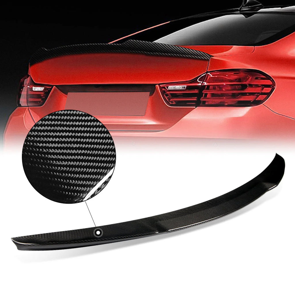 M4 Duck Bill Carbon Fiber Rear Trunk Lid Spoiler 15-20 BMW M4 F82 Coupe