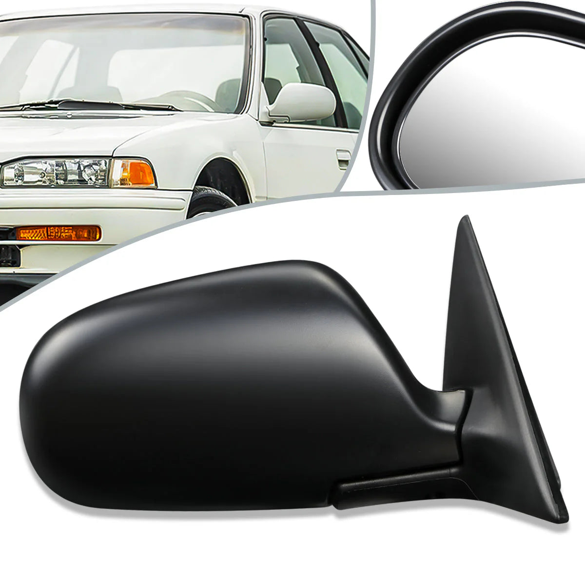 Powered Side View Mirror (Right) 90-93 Honda Accord