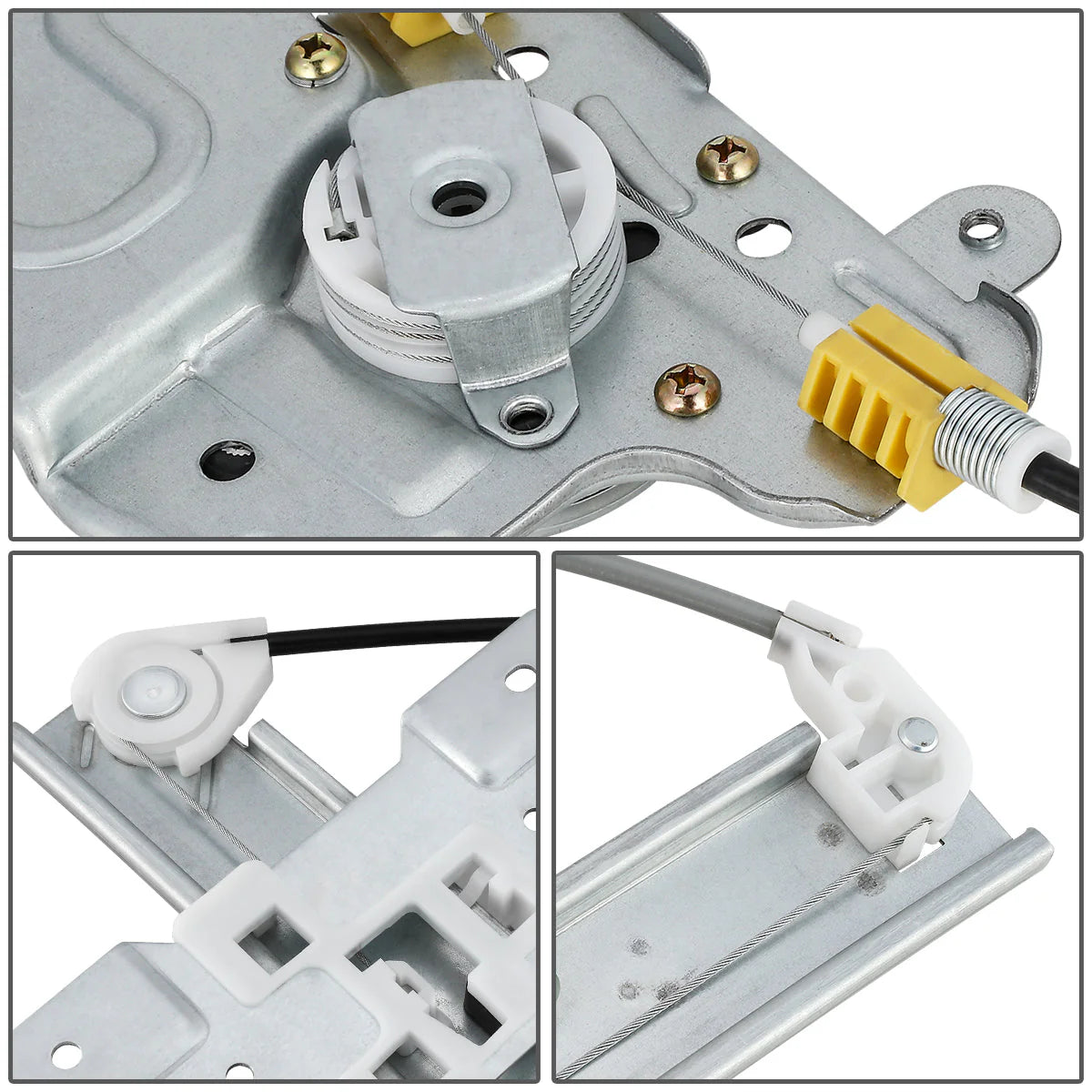 99-04 Oldsmobile Alero Pontiac Grand Am Sedan Power Window Regulator w/Motor - Rear Right Side