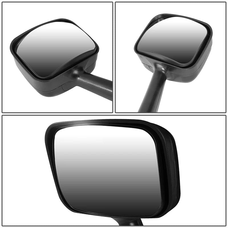 Performance Series Side Hood Mirrors (Black) 08-17 Freightliner Cascadia