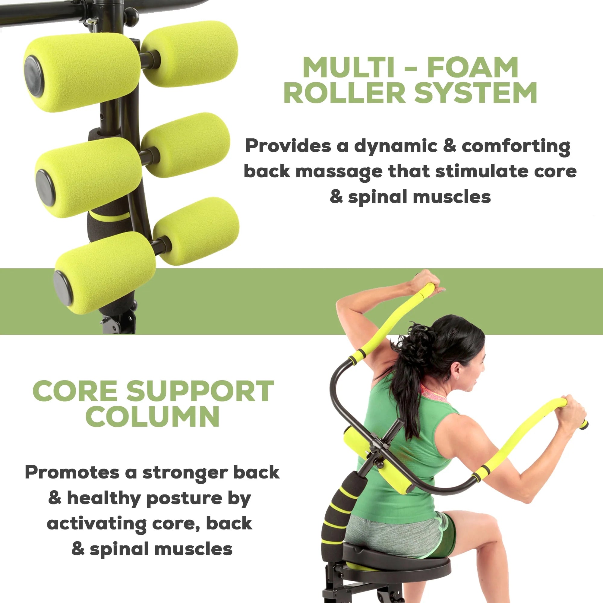 2026 Doer 360 Fitness System with 6 Pack Back Roller Provides an Abdominal and Total Body Workout with Aerobics to Burn Calories and Work Muscles Simultaneously.