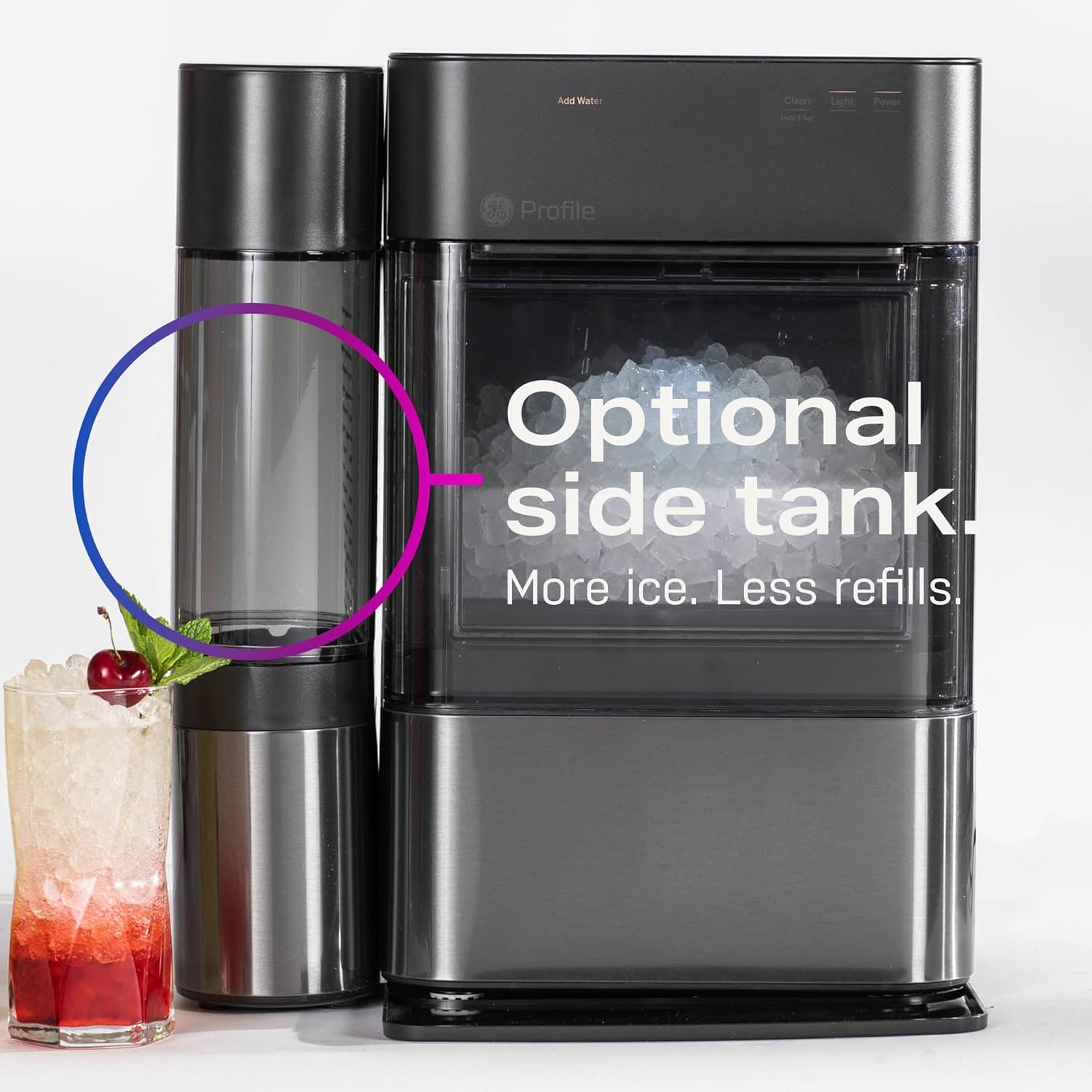 2026 GE Profile Opal 2.0 with 0.75 Gallon Tank, Chewable Crunchable Countertop Nugget Ice Maker, Scoop included, 38 lbs in 24 hours, Pellet Ice Machine with WiFi & Smart Connected, Stainless Steel