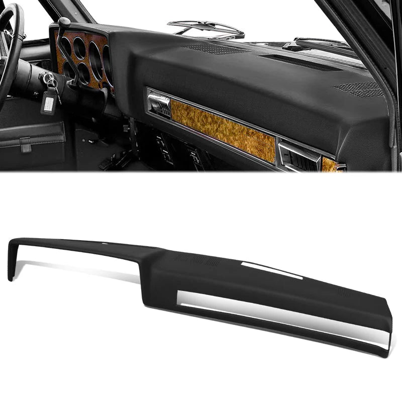 Black Dash Cap Cover Bezel Overlay 81-86 Chevy C/K 10 20 30, GMC 1500 2500 3500