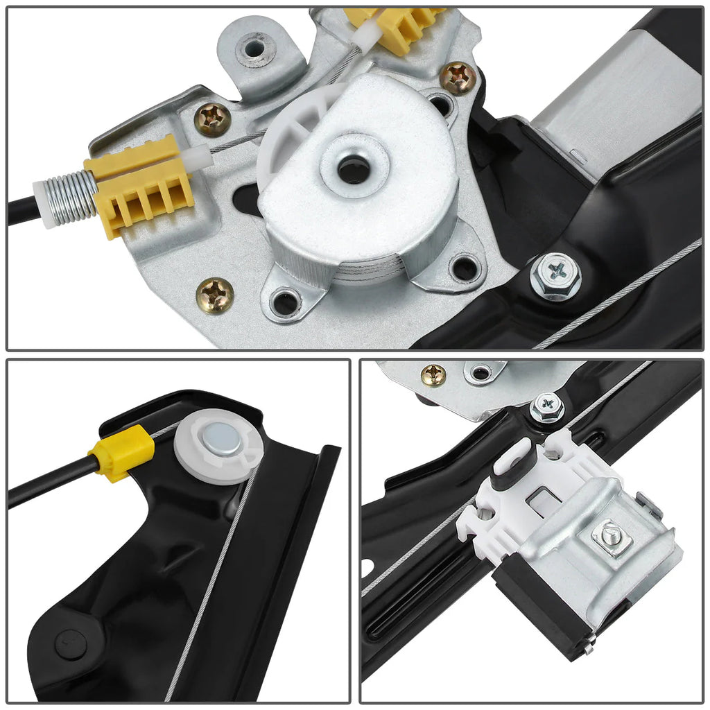 07-13 Chevy Silverado GMC Sierra 1500 2500 3500 Power Window Regulator w/Motor - Rear Left Side