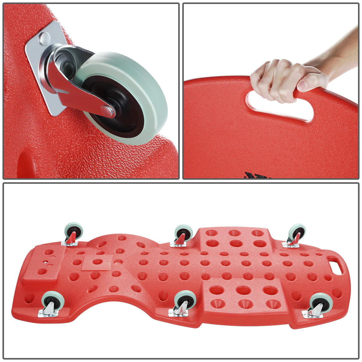 Heavy Duty Low Profile Roller Automotive Creeper - 46.8 in. L x 23.6 in. W [A Variety of Color Options]
