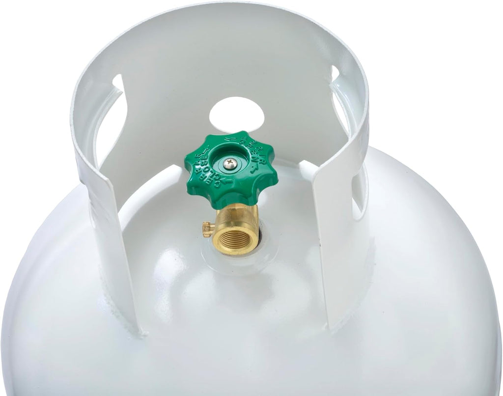 2026 Steel Propane Tank Cylinder with POL Valve and Collar, Great for Mixed Heating Systems, Home fireplaces, Dryers and Grills-Flame King