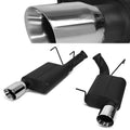 Axle-back Exhaust Systems w/3.75 in. OD Stainless Steel Muffler Tip 13-14 Ford Mustang 5.0L 2Pcs