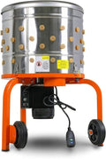 2026 Electric Chicken Plucker, 1HP 280RPM, Stainless Steel, 92 Fingers, 20′′ Drum, Heavy Duty Poultry De-Feathering Machine