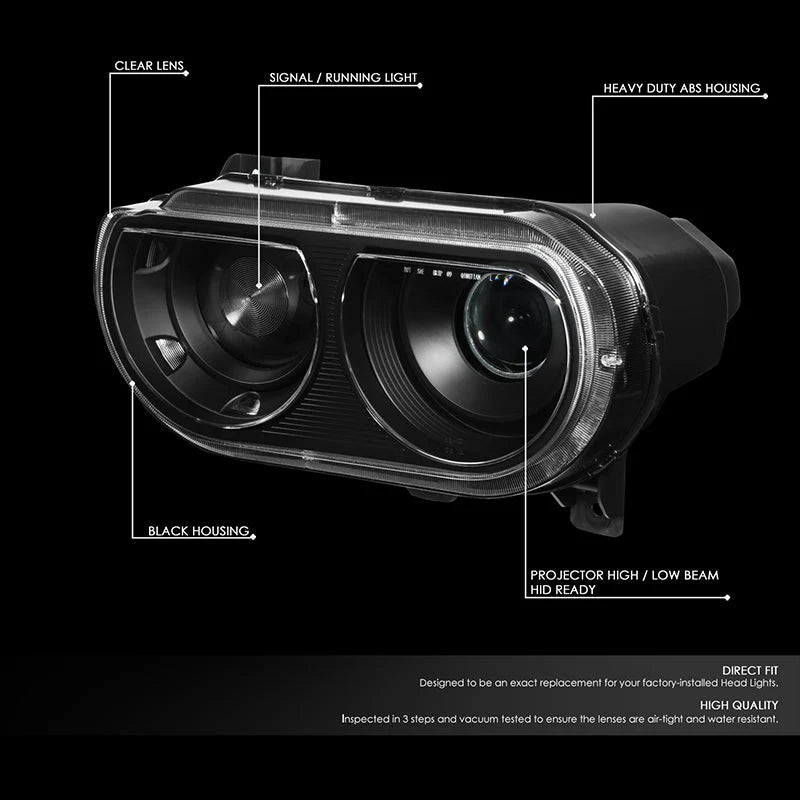 Projector Headlights 08-14 Dodge Challenger