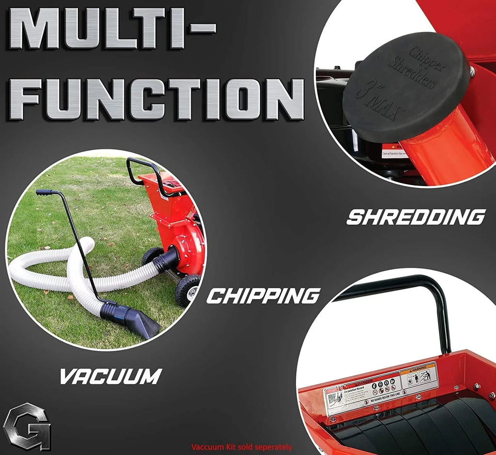 2026 Wood Chipper Shredder Mulcher Heavy Duty Gas Powered