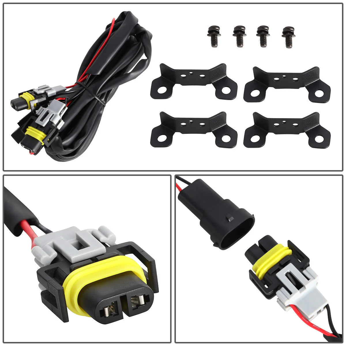 LED Projector Fog Lights w/ Wiring Harnesses 05-22 Ford Ranger, 12-14 Acura TL Honda CR-V
