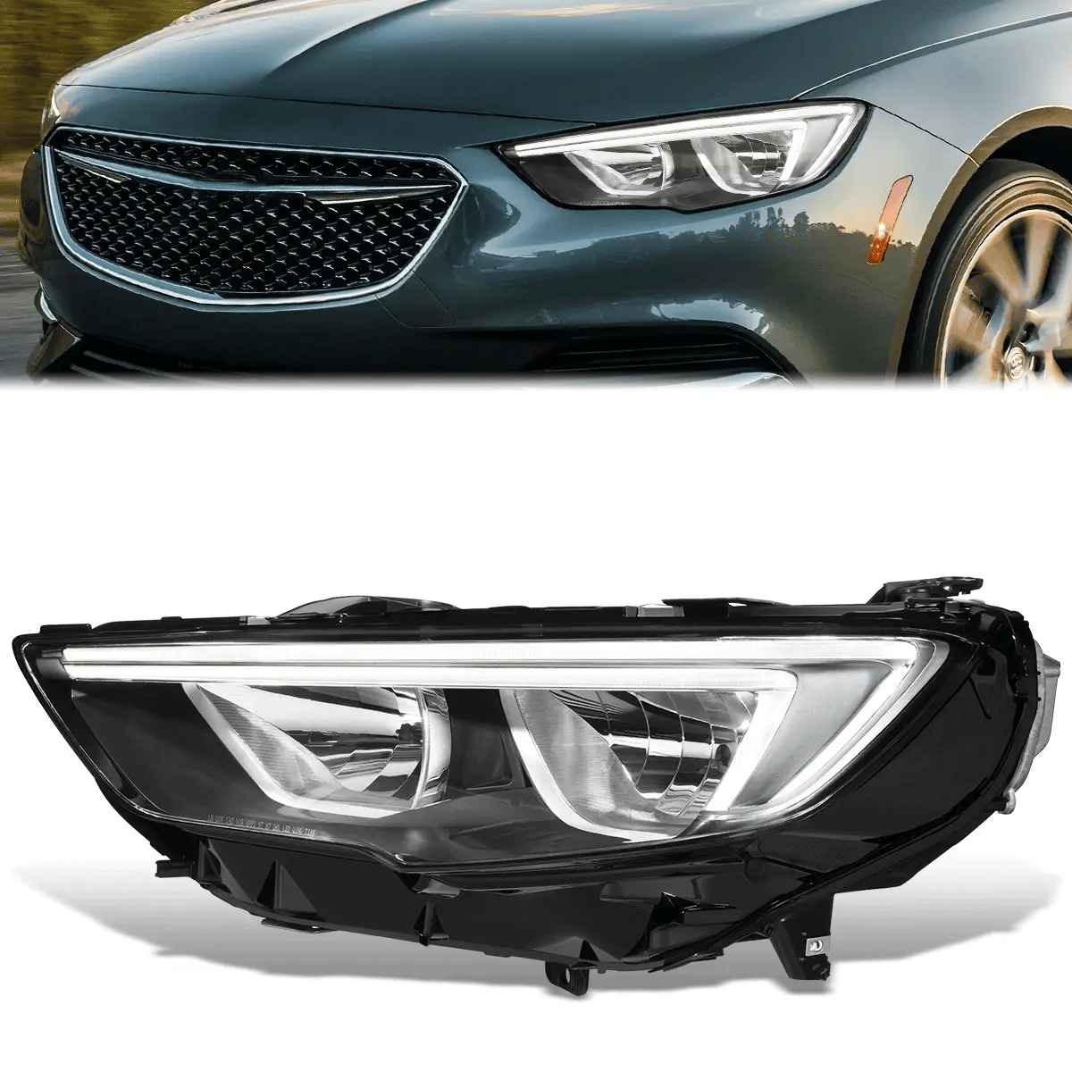 LED DRL Switchback Headlight (Left) 18-20 Buick Regal Sportback, Regal Tourx