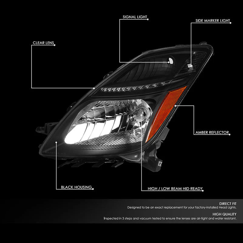 Factory Style Headlights 06-09 Toyota Prius