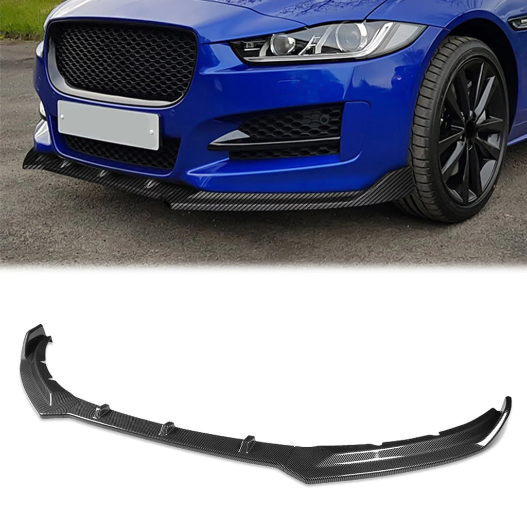3 Pieces STP Style Front Bumper Lip 16-19 Jaguar XE