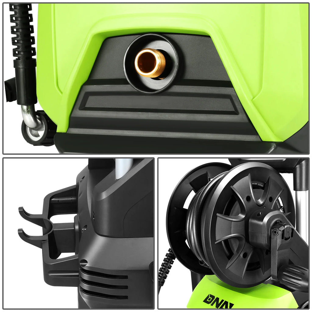 2176 PSI 2.4 GPM Electric Portable High Pressure Power Washer - 1800W (Green)